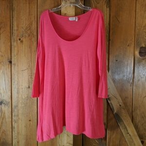 LOGO Lori Goldstein QVC Asymmetrical Tunic Med